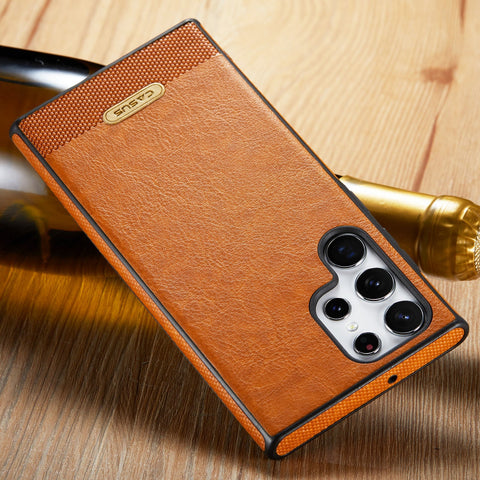 Samsung Galaxy S22 Case Leather Slim TPU Cover