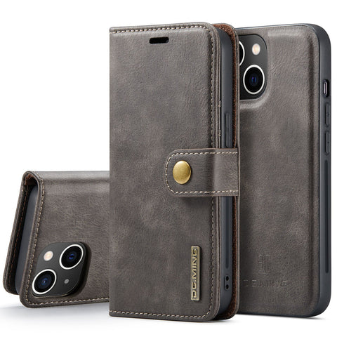 iPhone 14 Case Removable Wallet Leather Cover