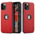 iPhone 12 Pro Max Case Slim Logo View Saffiano Faux Leather Thin Cover