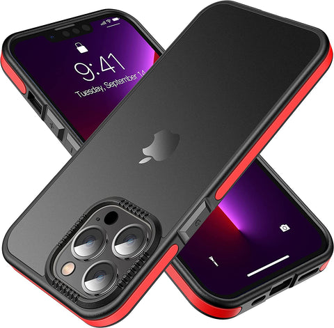 iPhone 14 Pro Max Frosted Matte Case Shockproof TPU Frame Cover