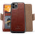 iPhone 11 Pro Case Leather Wallet Luxury Magnetic Removable Cover