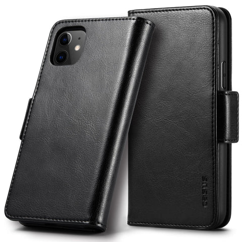 iPhone 12 l iPhone 12 Pro Case Leather Wallet Luxury Magnetic Removable Cover