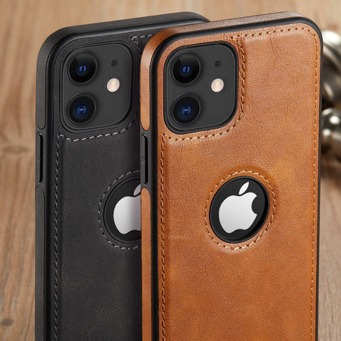 iPhone 12 | iPhone 12 Pro Case Logo View Leather Slim Luxury Classic Cover